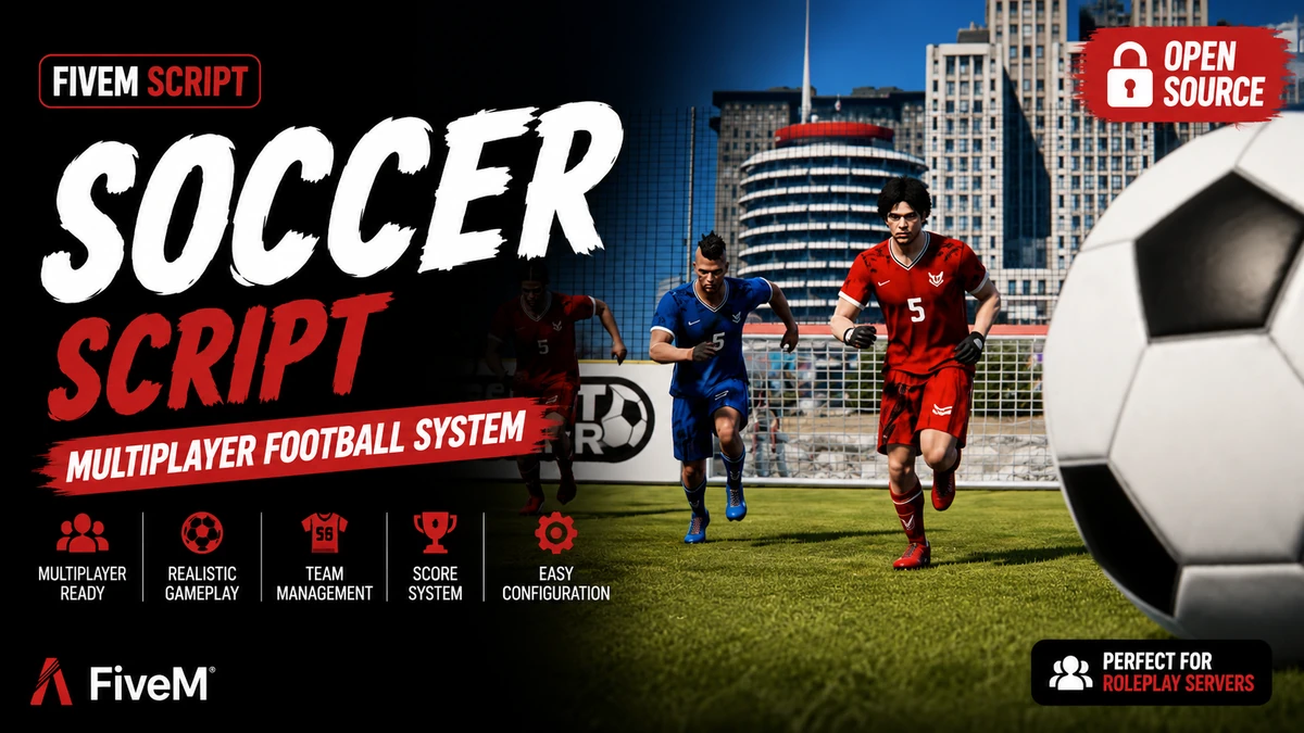 Soccer Script FiveM | Multiplayer Football System | Open Source